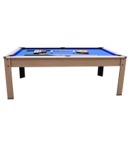 Billard convertible couleur bois Chêne 226 x 126cm - Ambiance