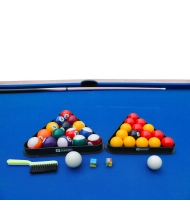 Billard convertible couleur bois Chêne 226 x 126cm - Ambiance