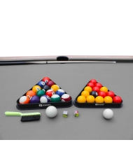 Billard convertible couleur bois Chêne 226 x 126cm - Ambiance