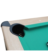 Billard convertible couleur bois Chêne 226 x 126cm - Ambiance