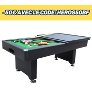 Billard américain convertible club 212 x 118 x 86 cm - Armstrong