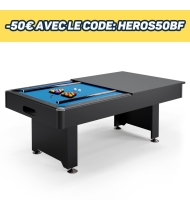 Billard convertible club 212 x 118 cm -Armstrong blues