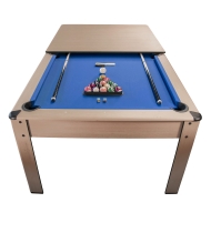 Billard convertible couleur bois Chêne 226 x 126cm - Ambiance