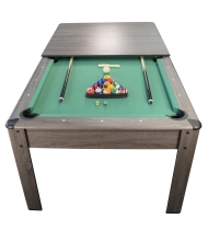 Billard américain Convertible 2m06 - Pack Billard table Gris | Sokker