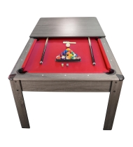 Billard américain convertible 226 x 126 x 80 cm - Ambiance Gris