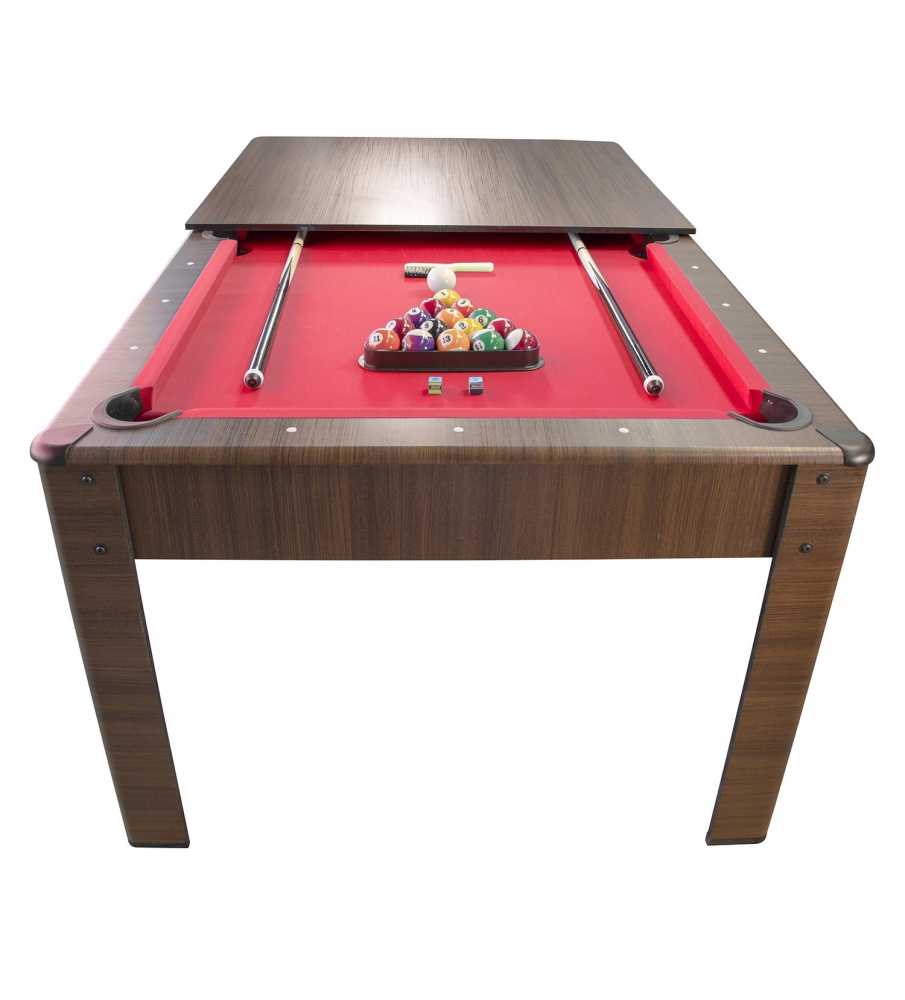 Billard américain convertible 226 x 126 x 80 cm - Ambiance Chêne Billard américain convertible 226 x 126 x 80 cm - Ambiance Chêne