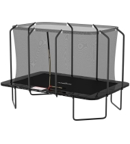 Trampoline extérieur Luxury Rectangle Noir - 244x366cm