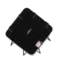 Trampoline extérieur Luxury Carré Noir - 244x244cm
