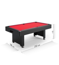 Billard américain convertible club 212 x 118 x 86 cm - Armstrong