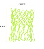 Pack arceau de basket rouge ( 45 cm) et filet phosphorescent inclus