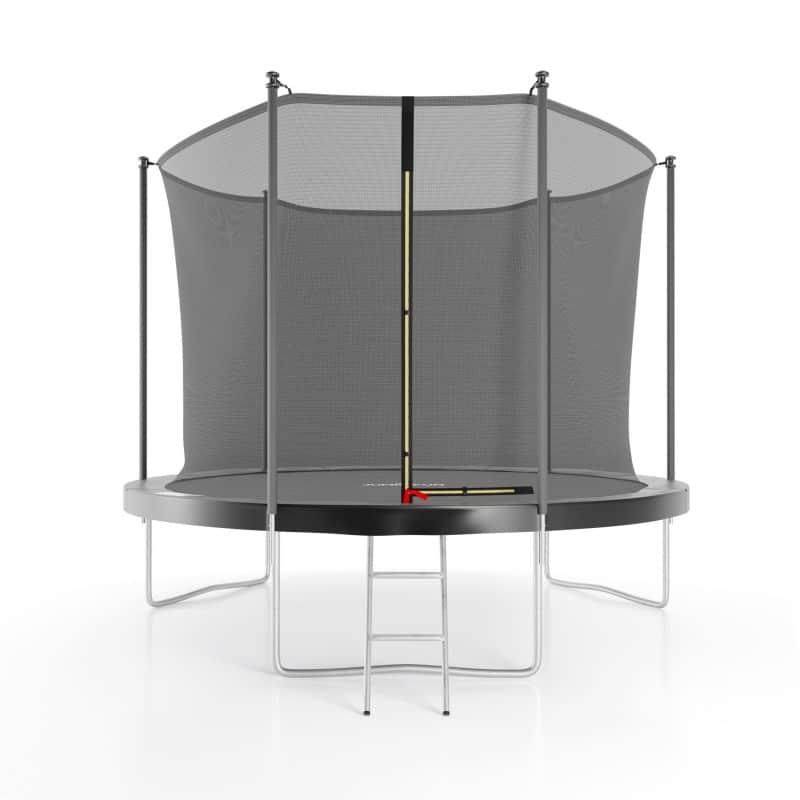 Trampoline de jardin ø 305 cm- 10FT- Filet intérieur, Matelas de protection et Echelle