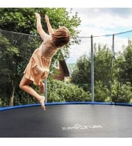 Trampoline de jardin ø 305 cm- 10FT- Filet intérieur, Matelas de protection et Echelle