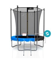 Trampoline extérieur Classique ø185 cm- 6FT- Filet intérieur, Matelas de protection réversible et Echelle