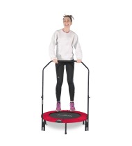 Trampoline fitness pliable 90 cm poignée réglable en hauteur