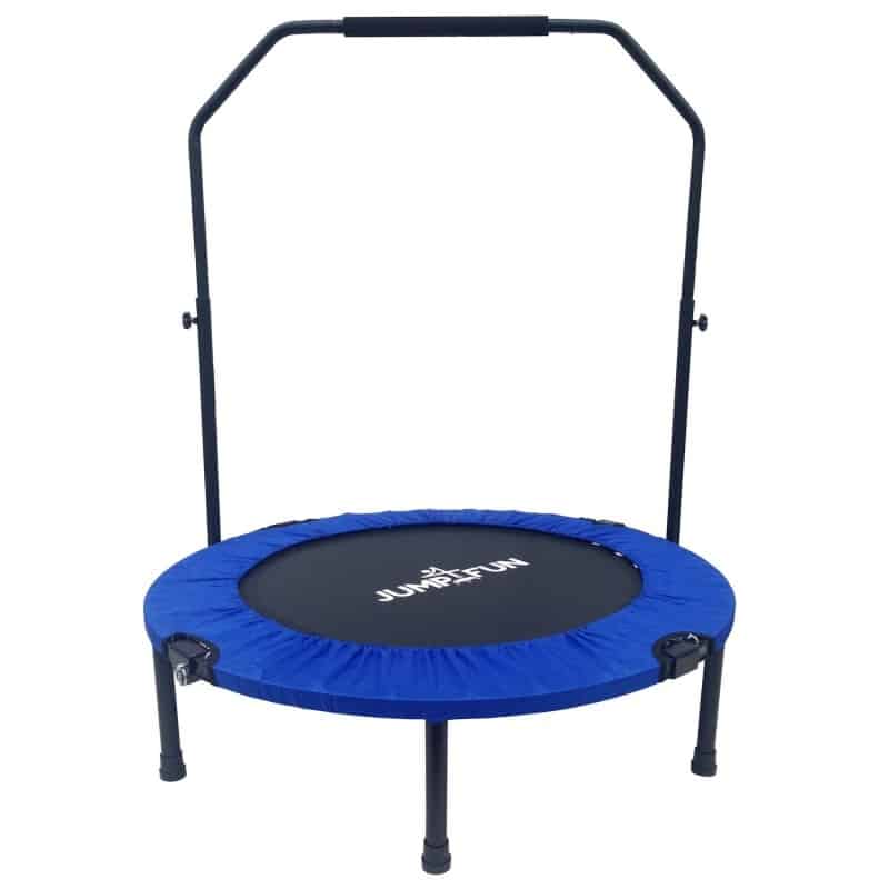 Trampoline fitness pliable 90 cm poignée réglable en hauteur