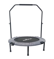 Trampoline fitness pliable 90 cm poignée réglable en hauteur