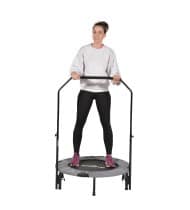 Trampoline fitness pliable 90 cm poignée réglable en hauteur