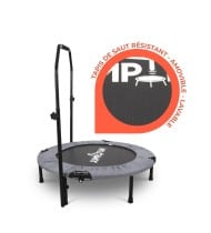 Trampoline fitness pliable 90 cm poignée réglable en hauteur