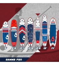 Paddle gonflable RACE 12'6 - 381 x 71 x 15 cm - Stand up paddle avec pagaie, leash, pompe, anneaux de kayak et sac de transport