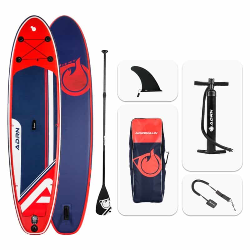 Stand up Paddle Gonflable 10'8 - EXPLORER ADRN 10'8 32'' 6'' (325x81x15cm) - avec Pompe, Pagaie, Leash et Sac de transport