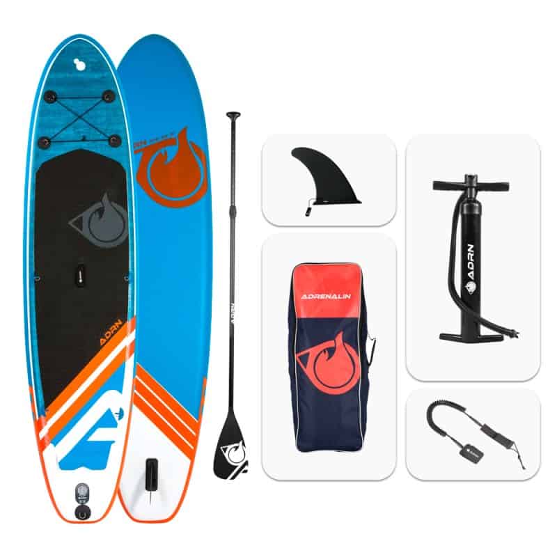 Stand up Paddle Gonflable 10'6 - LINER ADRN 10'6 30'' 6'' (320x76x15) - avec Pompe, Pagaie, Leash et Sac de transport