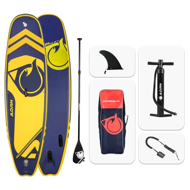 Stand up Paddle Gonflable 9'8 - PLAYER ADRN 9'8 32'' 5'' (295x81x13cm) - avec Pompe, Pagaie, Leash et Sac de transport