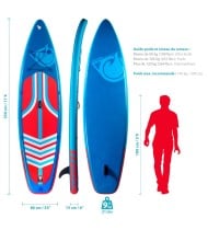 Pack Stand Up Paddle Gonflable Tourer 11'6