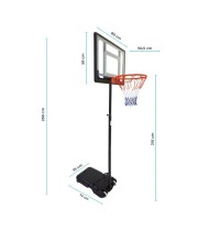 Panier de basket 1.60m a 2.10m - Orlando