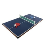Plateaux Multi-jeux, 14 jeux : Ping Pong, Air Hockey, Bowling, Echec, Mikado, Back Gammon 97 x 49 x 3 cm