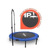 Mini Trampoline Fitness Jump4fun Pliable Double-Bar - Ø122cm