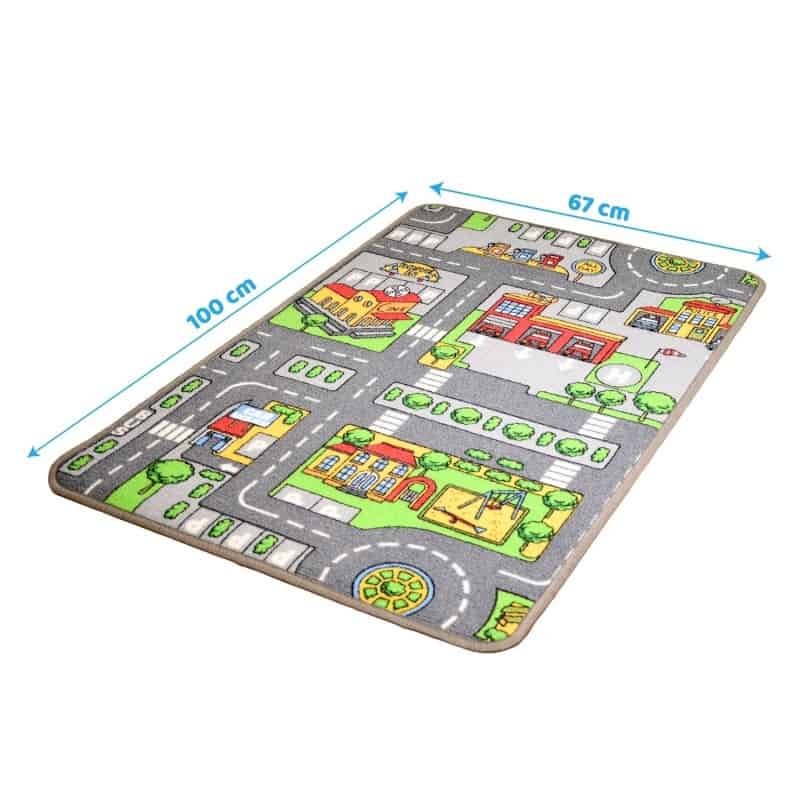 Tapis enfant antidérapant jeu circuit CONNECTE SAVANE Undefined par House  Of Kids 100 x 150 cm - Tapis de séjour - Achat & prix
