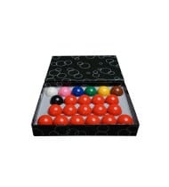 Set de 22 Boules de Billard Snooker en résine 2-1/16" (52,4mm) 15 boules rouges et 7 mulitcolores