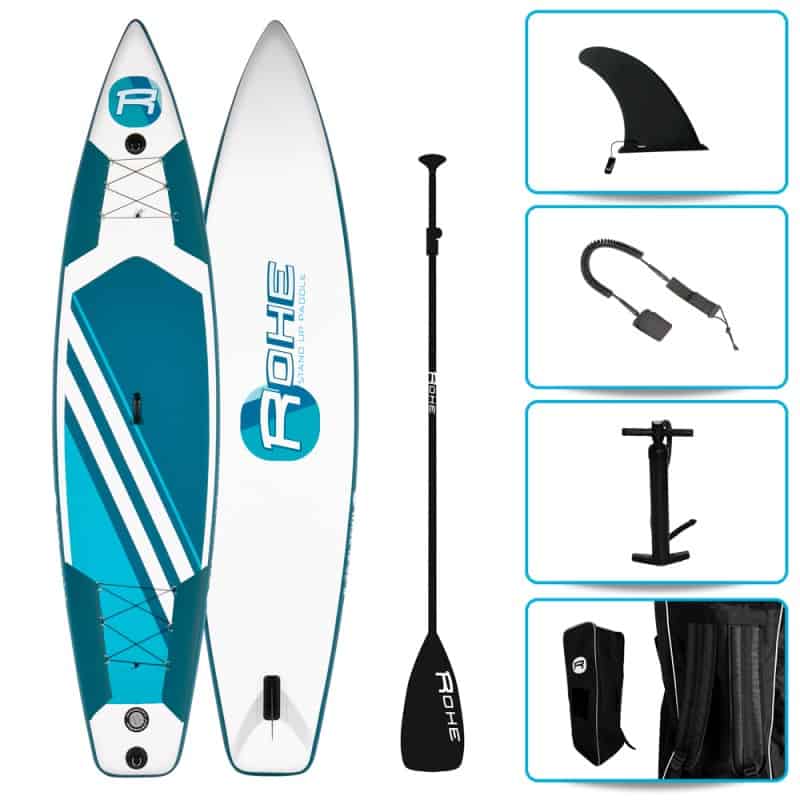 Pack Stand Up Paddle gonflable ROHE RACE 12' x 32'' x 6'' (365 x 81 x 15 cm) avec accessoires