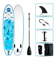 Pack Stand Up Paddle gonflable 10'6'' - ROHE FLOWER 10' 6'' 30'' 6'' (320x76x15cm) - avec accessoires