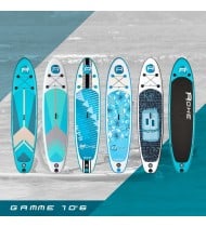 Pack Stand Up Paddle gonflable 10'6'' - ROHE FLOWER 10' 6'' 30'' 6'' (320x76x15cm) - avec accessoires