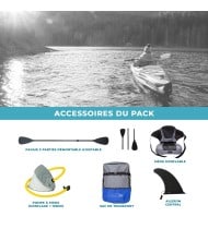 Kayak gonflable 101 - 1 place Gris