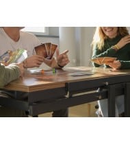 Table convertible en étagère MDF - 120 cm - noir