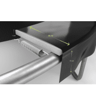 Trampoline de Jardin Deluxe ø305cm Noir - avec Filet de sécurité, Tapis de saut, Coussin de protection, Echelle