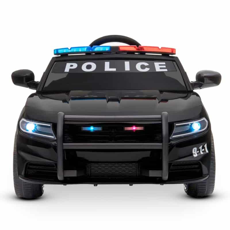 HOMCOM Voiture électrique enfant voiture de police 6 V env. 3 Km/h