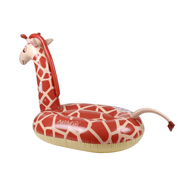 Bouée gonflable piscine XXL /140 cm chevauchable - Girafe géante