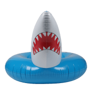 Bouée Gonflable Ronde XXL pour Piscine & Plage Ultra Confort, Flotteur Deluxe - Requin ø115cm