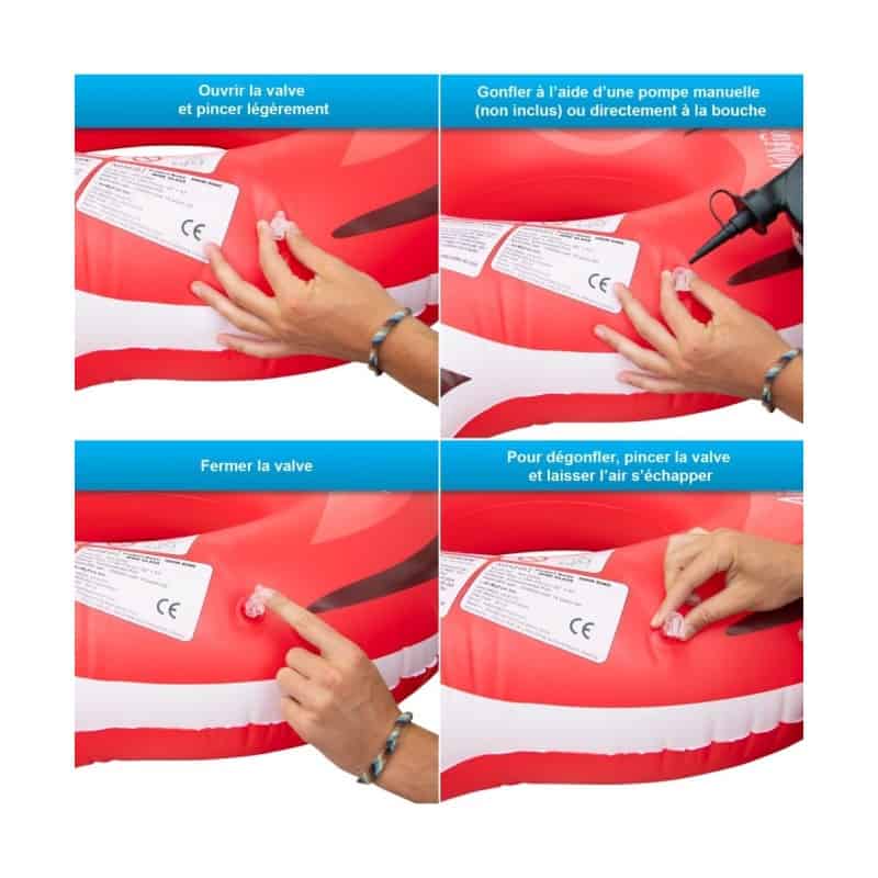 Bouée Enfant Bouées Piscine Gonflables En Forme De Fruits - Lot De 3 ( Pastèque/Citron/Orange) - 85cm Bouée Adulte