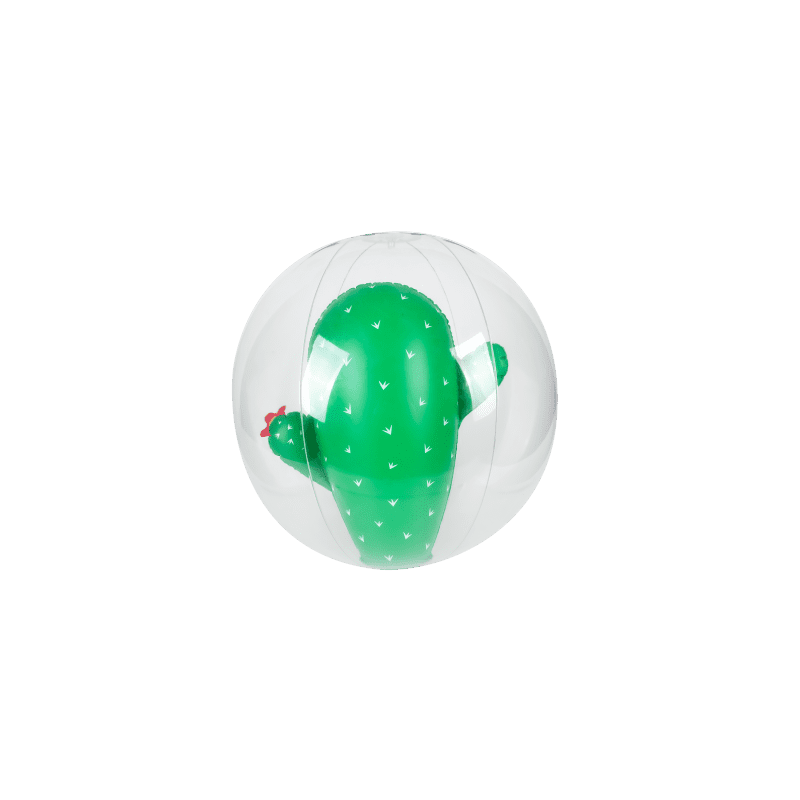 Ballon Gonflable ø41 cm pour Piscine & Plage, Accessoire d'Eau - Design Cactus