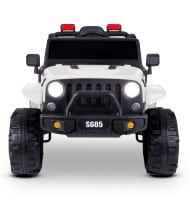 Voiture Electrique 4x4 Tout-Terrain pour Enfant 2x40W - Marche AV/AR, Phares et Système Audio