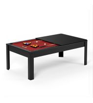 Table de billard convertible en table à manger 206cm - Noir | Sokker