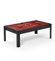 Billard américain convertible 226 x 126 x 80 cm - Ambiance Noir