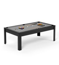 Billard américain convertible 226 x 126 x 80 cm - Ambiance Noir