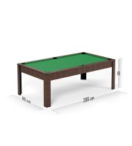 Billard américain convertible 206 x 116 x 80 cm - Harmony Chêne