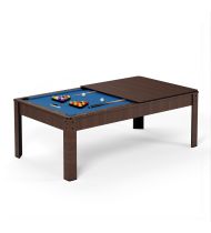 Billard américain convertible 226 x 126 x 80 cm - Ambiance Chêne