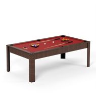 Billard américain convertible 226 x 126 x 80 cm - Ambiance Chêne